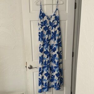 Blue and White Floral dress